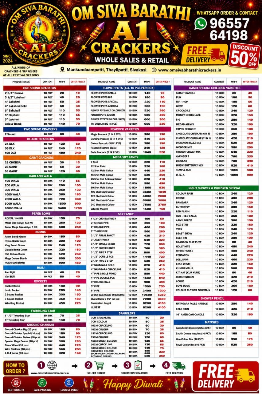 Price list 2026