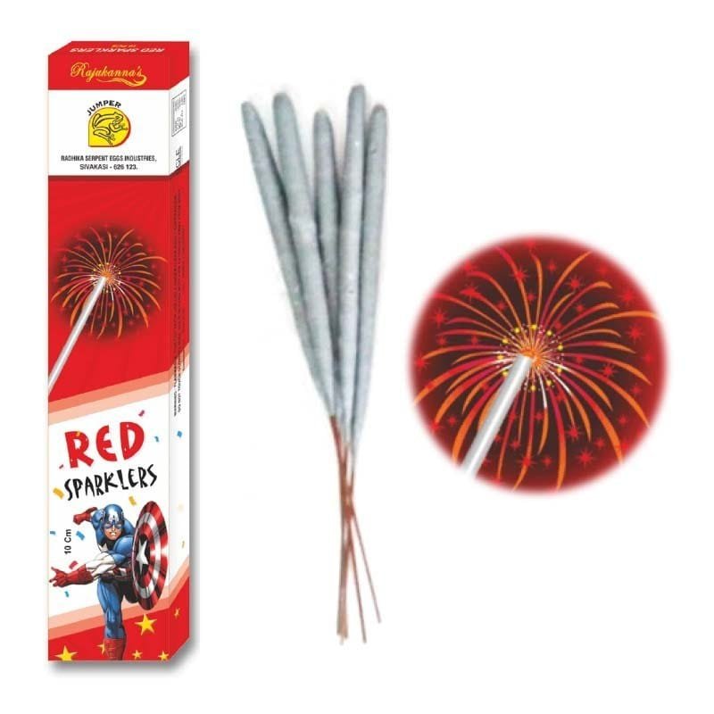 10 Cm Red Sparklers